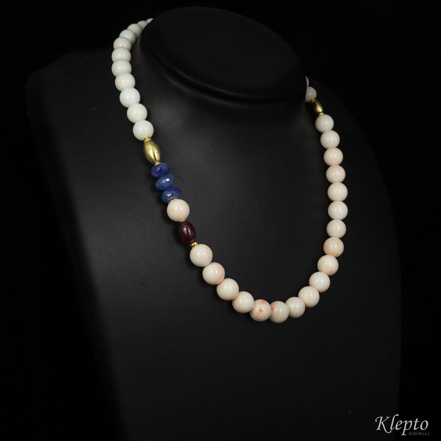 Collana girocollo con Corallo rosa