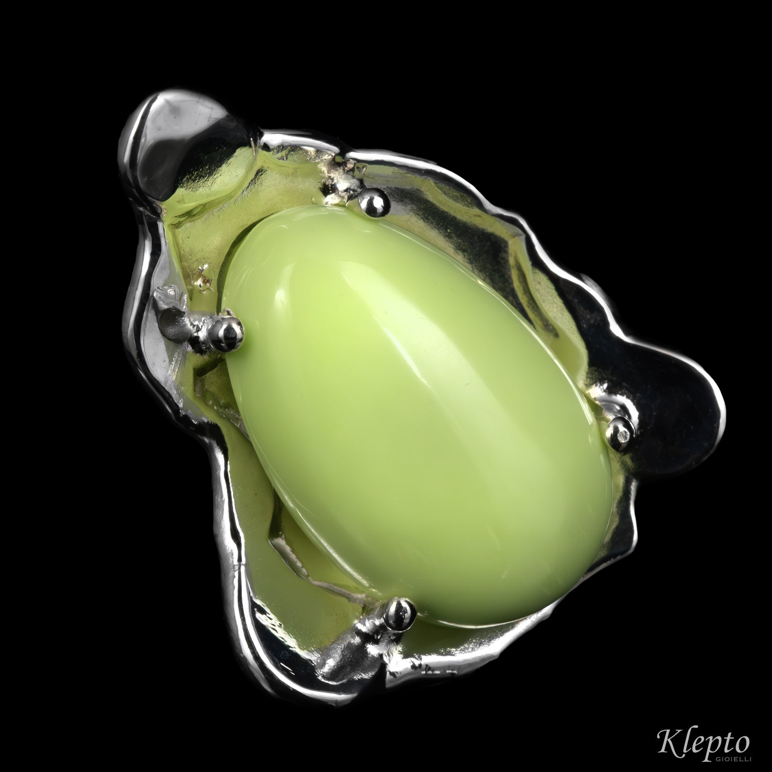 Anello in Argento Silnova® con Gaspeite