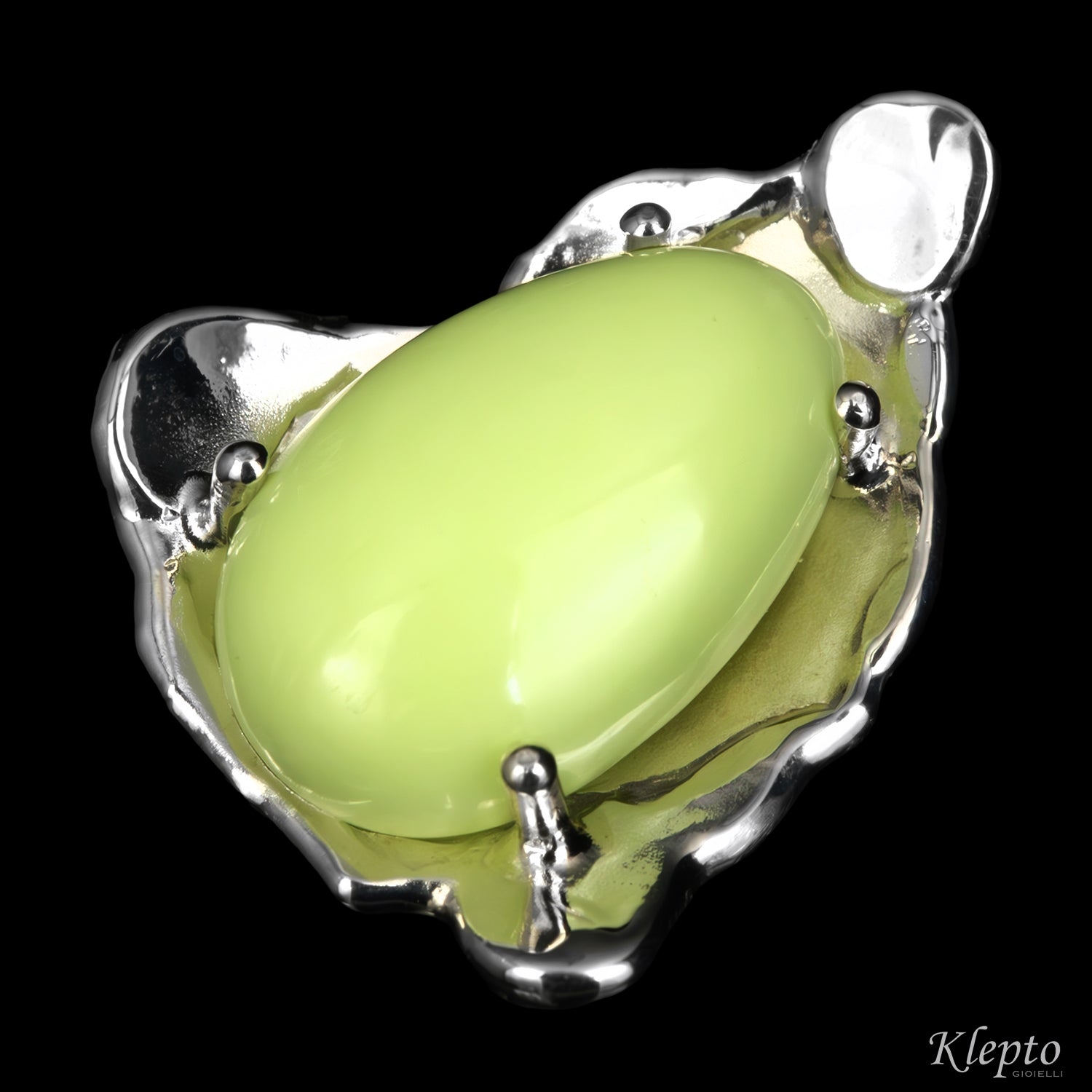 Anello in Argento Silnova® con Gaspeite