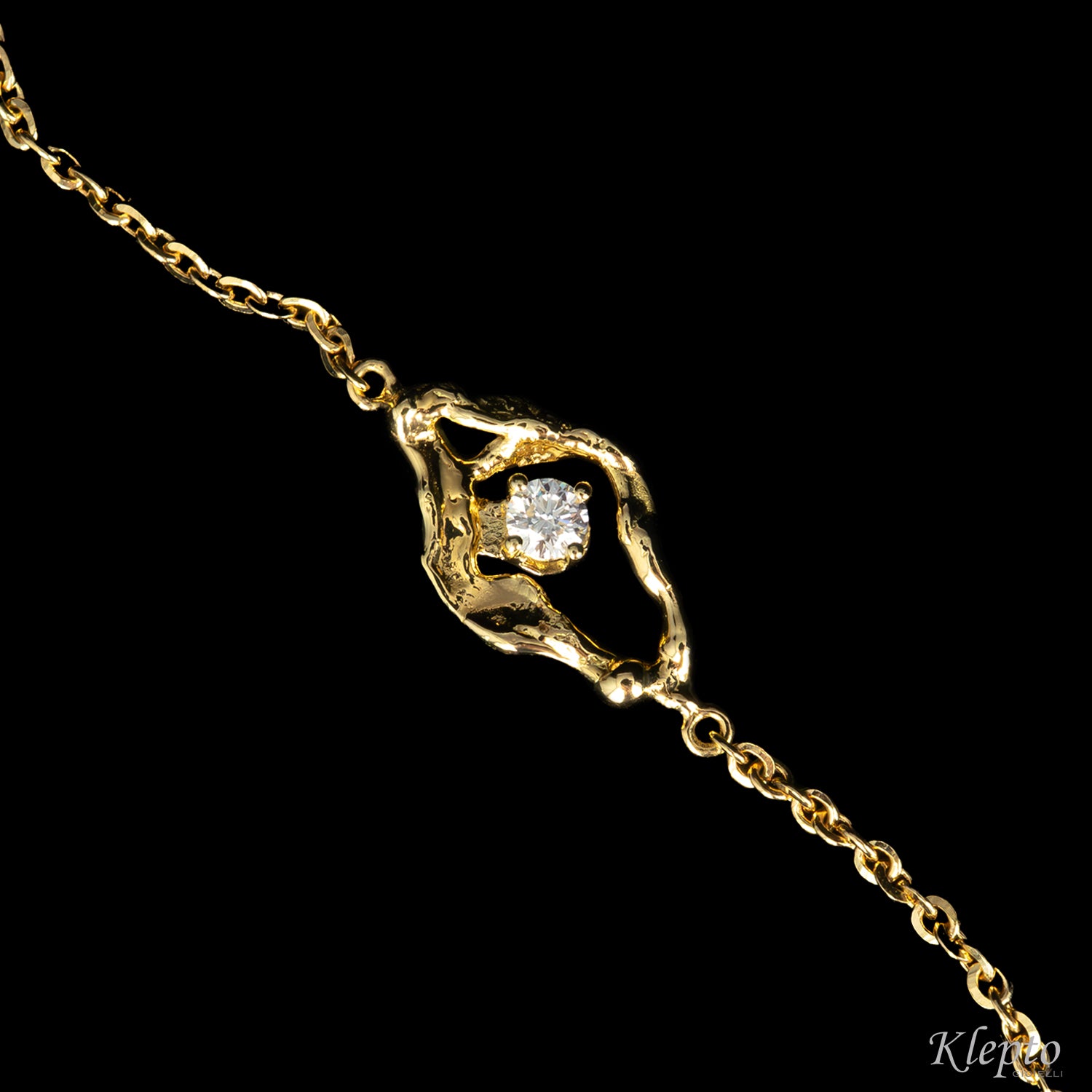 Bracciale in oro "Pepita" con Diamante