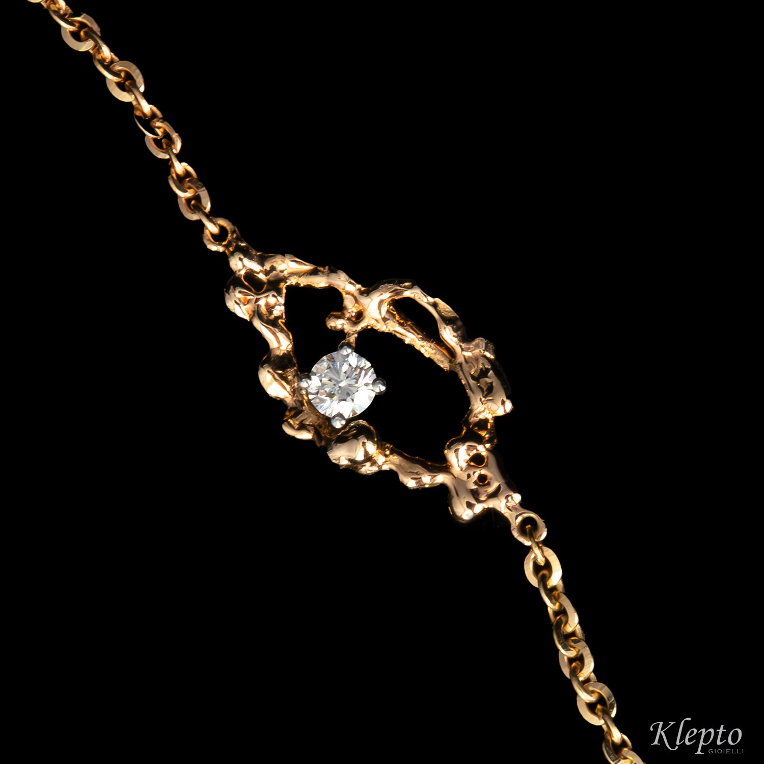 Bracciale in oro "Pepita" con Diamante
