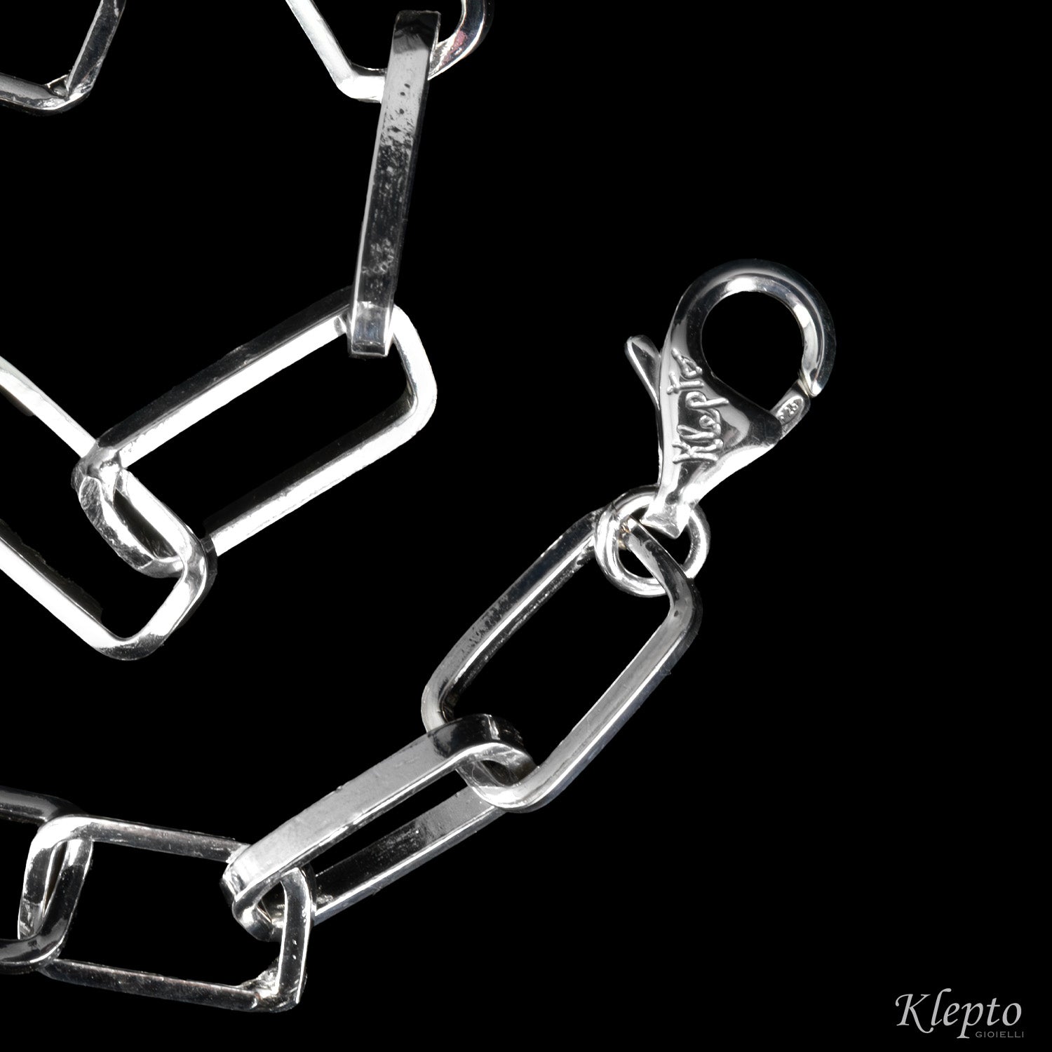 Bracciale in Argento Silnova® ad anelli
