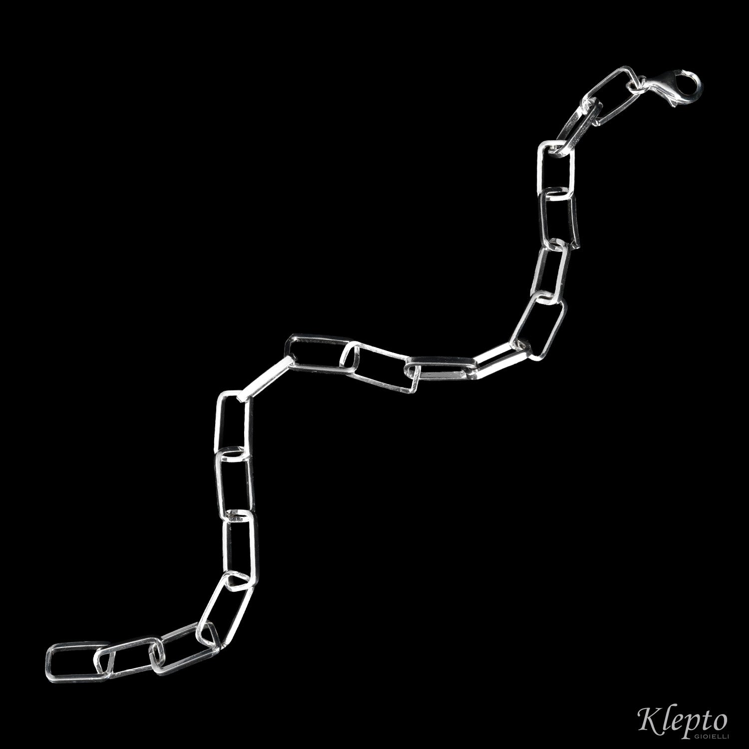 Bracciale in Argento Silnova® ad anelli