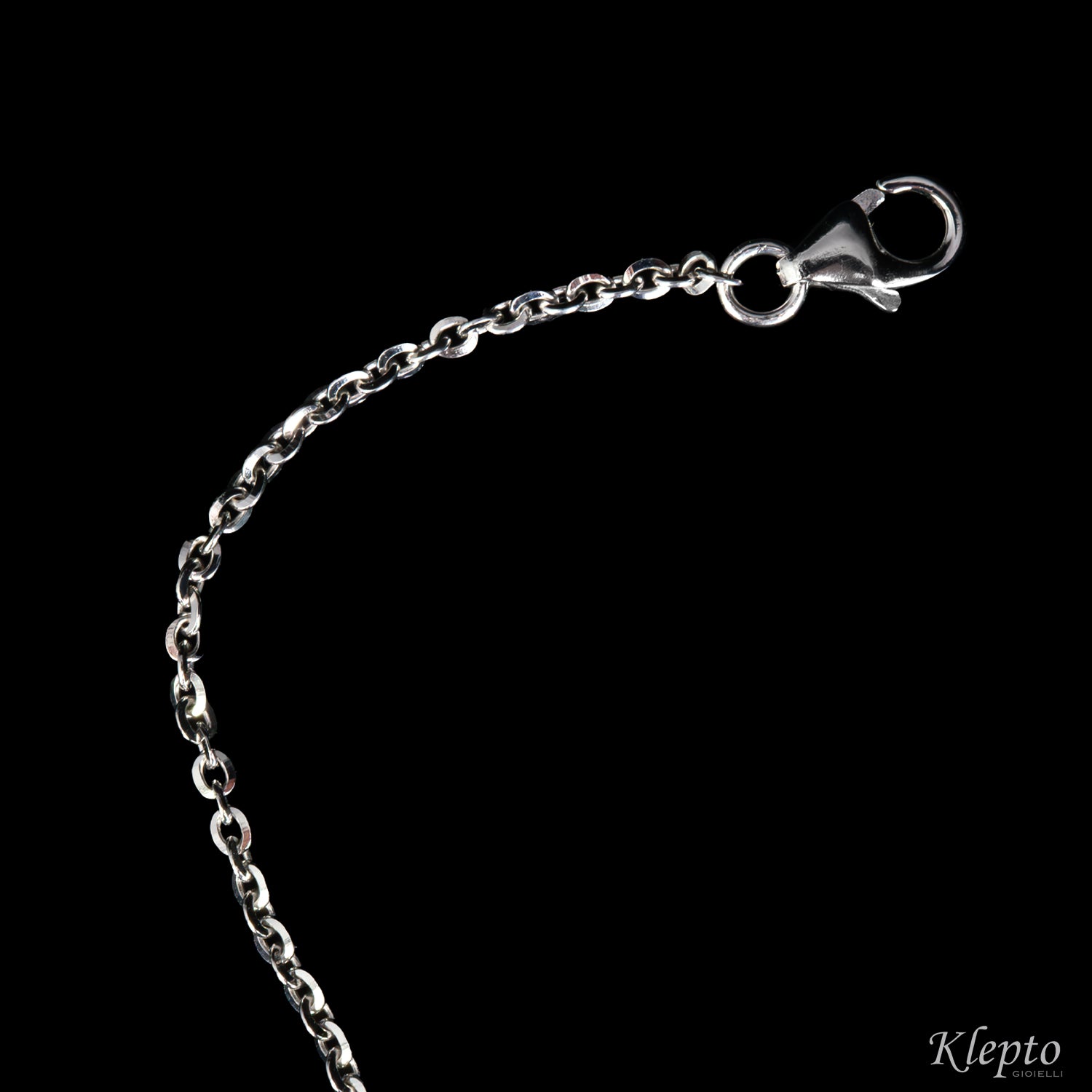 Bracciale in oro bianco "Pulsar" con Zaffiro magenta