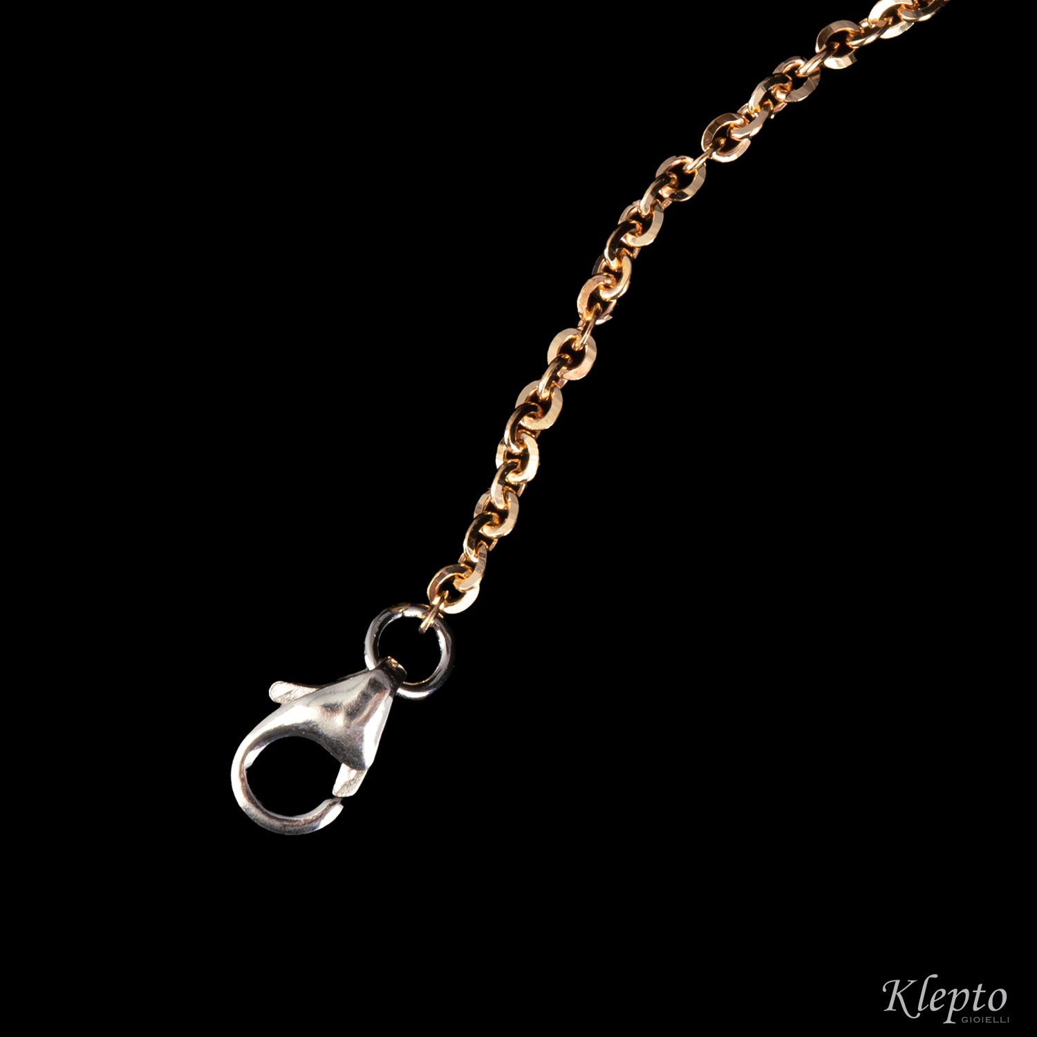 Bracciale in oro rosa e bianco "Pulsar" con pietre preziose