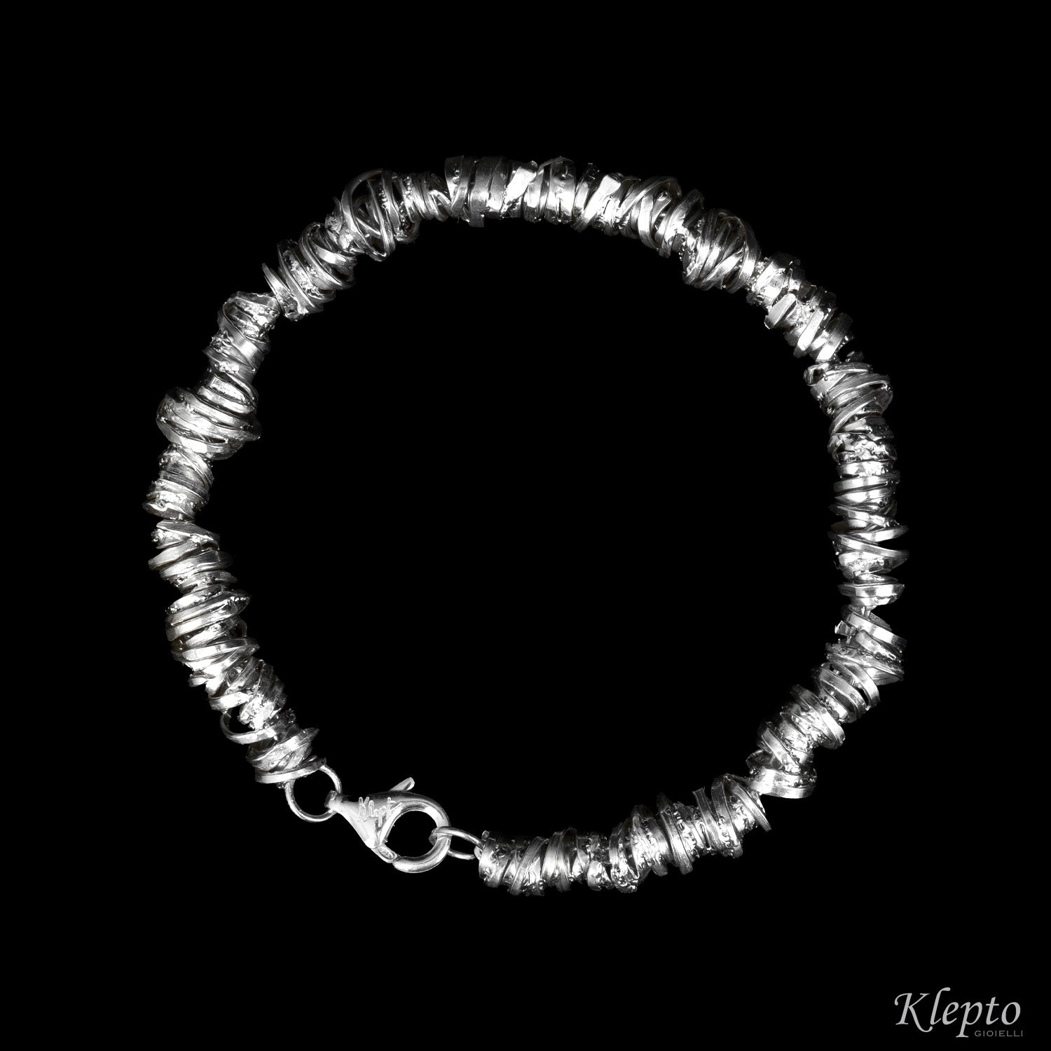 Bracciale in Argento Silnova® a nodi