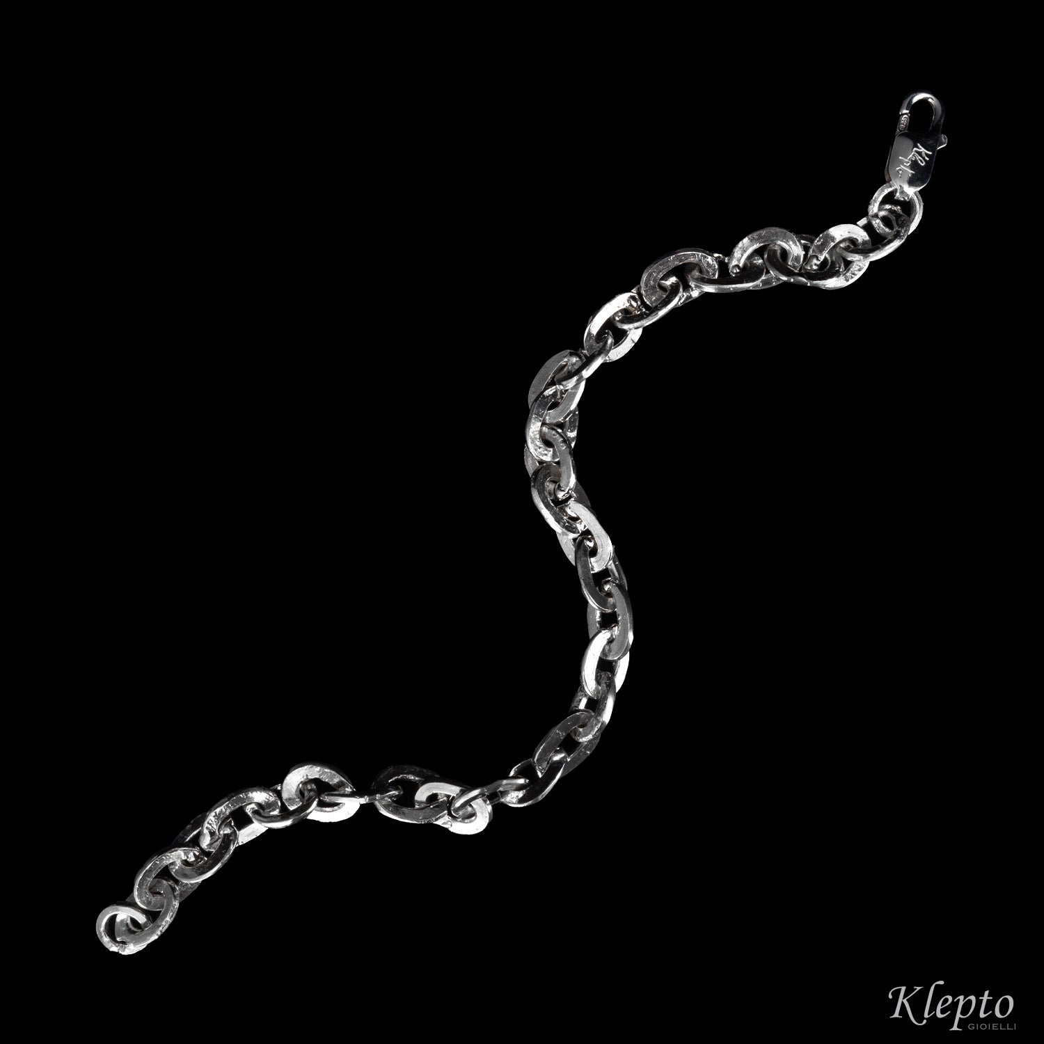 Bracciale in Argento Silnova® ad anelli
