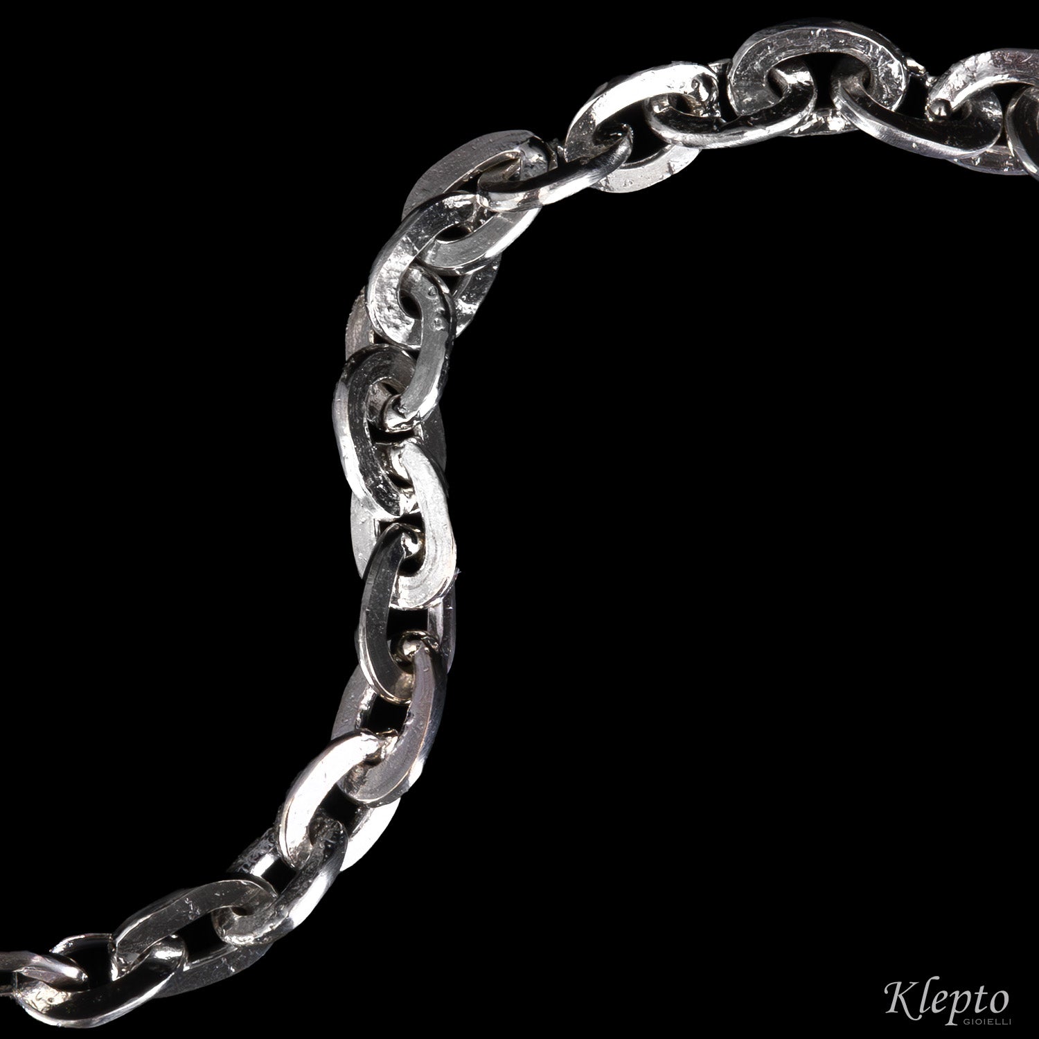 Bracciale in Argento Silnova® ad anelli