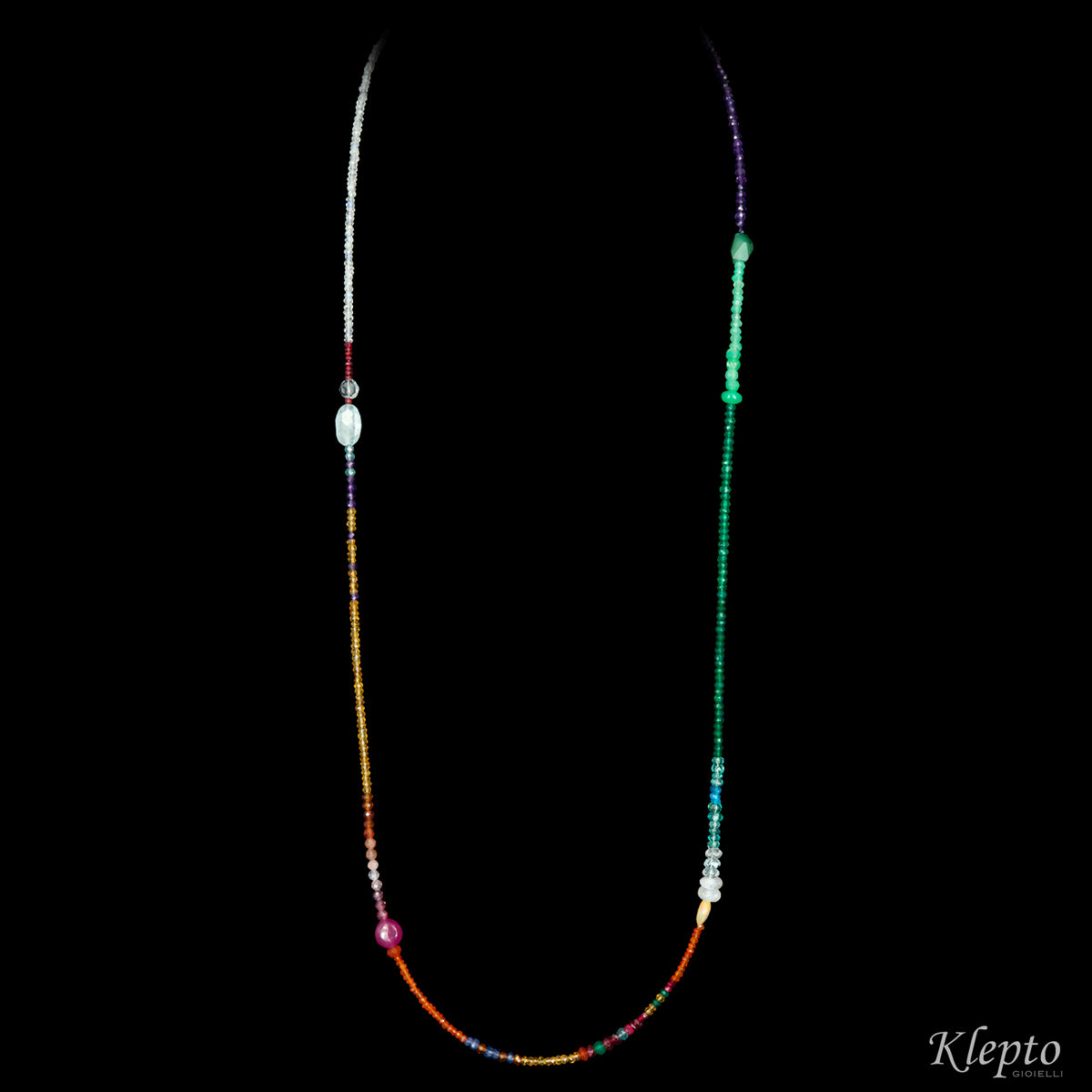 Collana Rainbow lunga