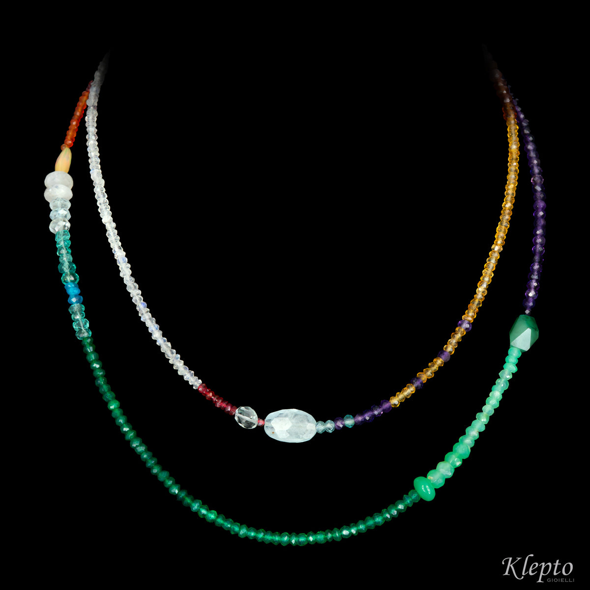 Collana Rainbow lunga