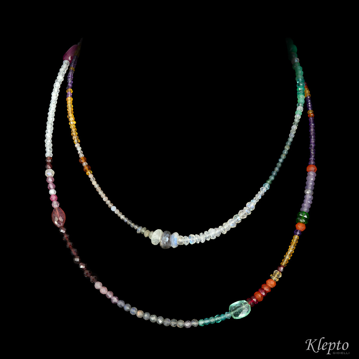 Collana Rainbow lunga