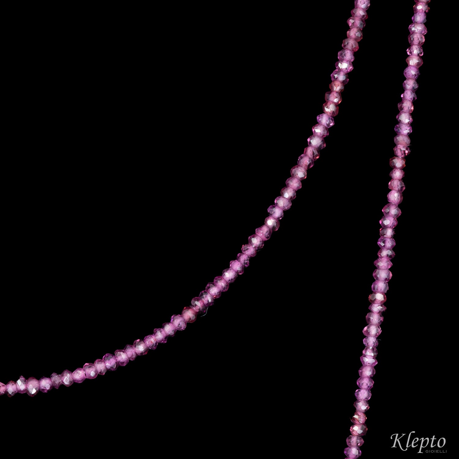 Collana lunga con Rodolite