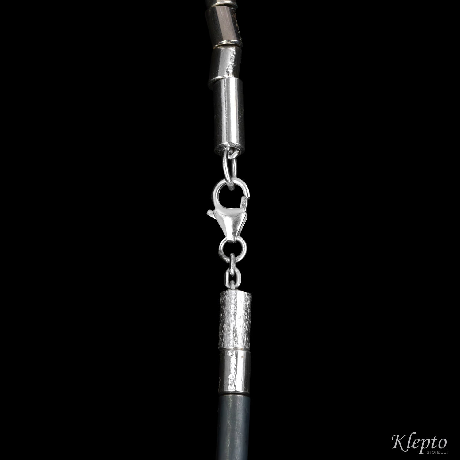 Collana in Argento Silnova® con dettagli in oro giallo