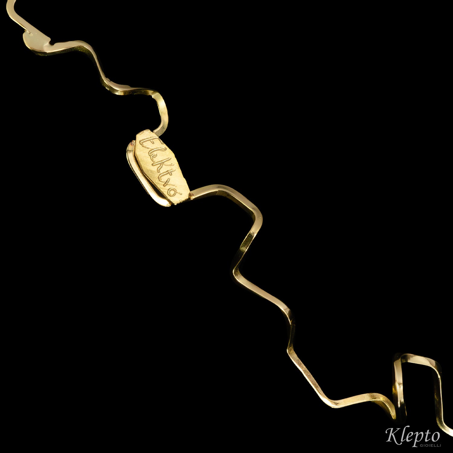 Collier in oro giallo e bianco "EleKtro" con Diamanti