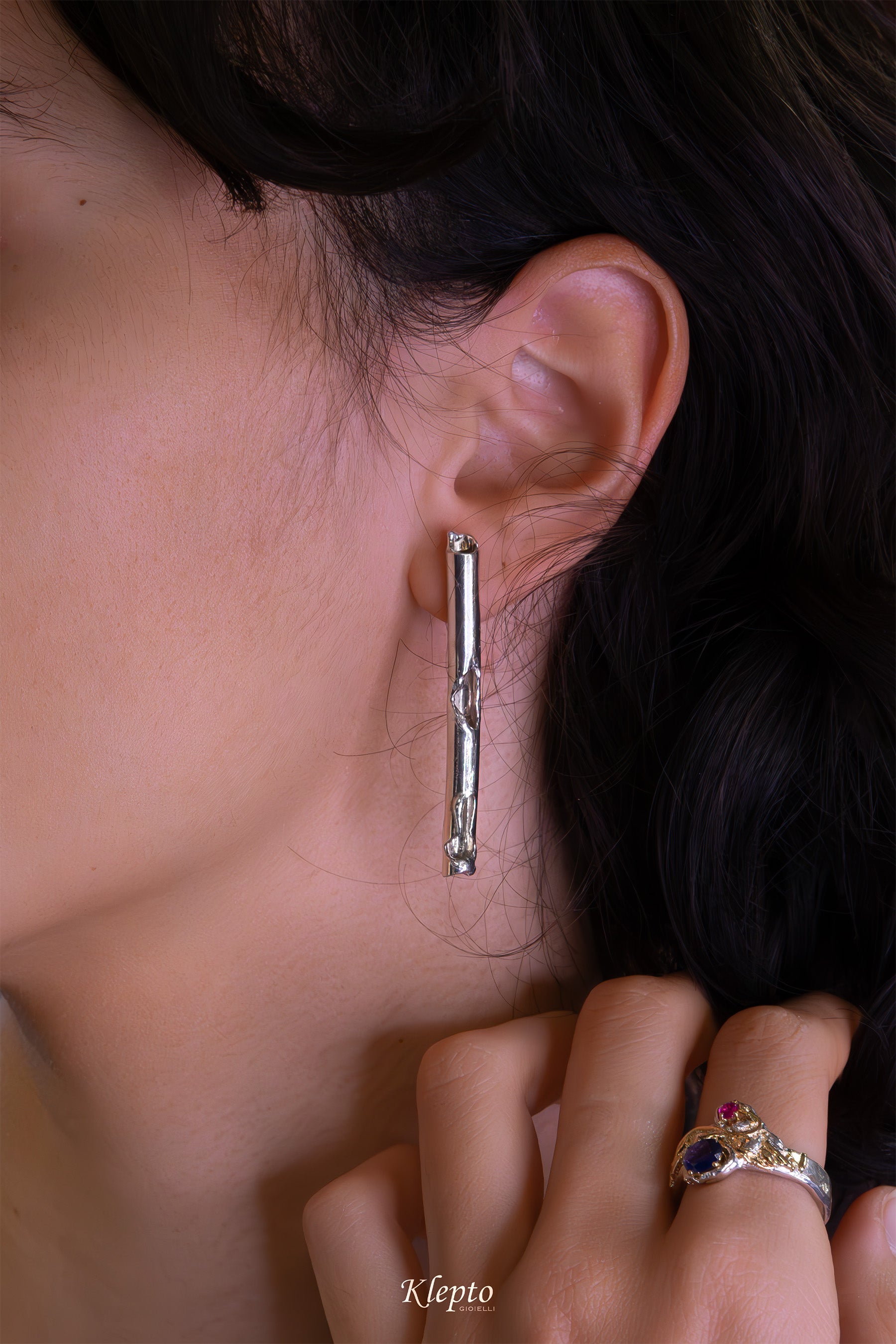 Orecchini in Argento Silnova® fusi a fiamma