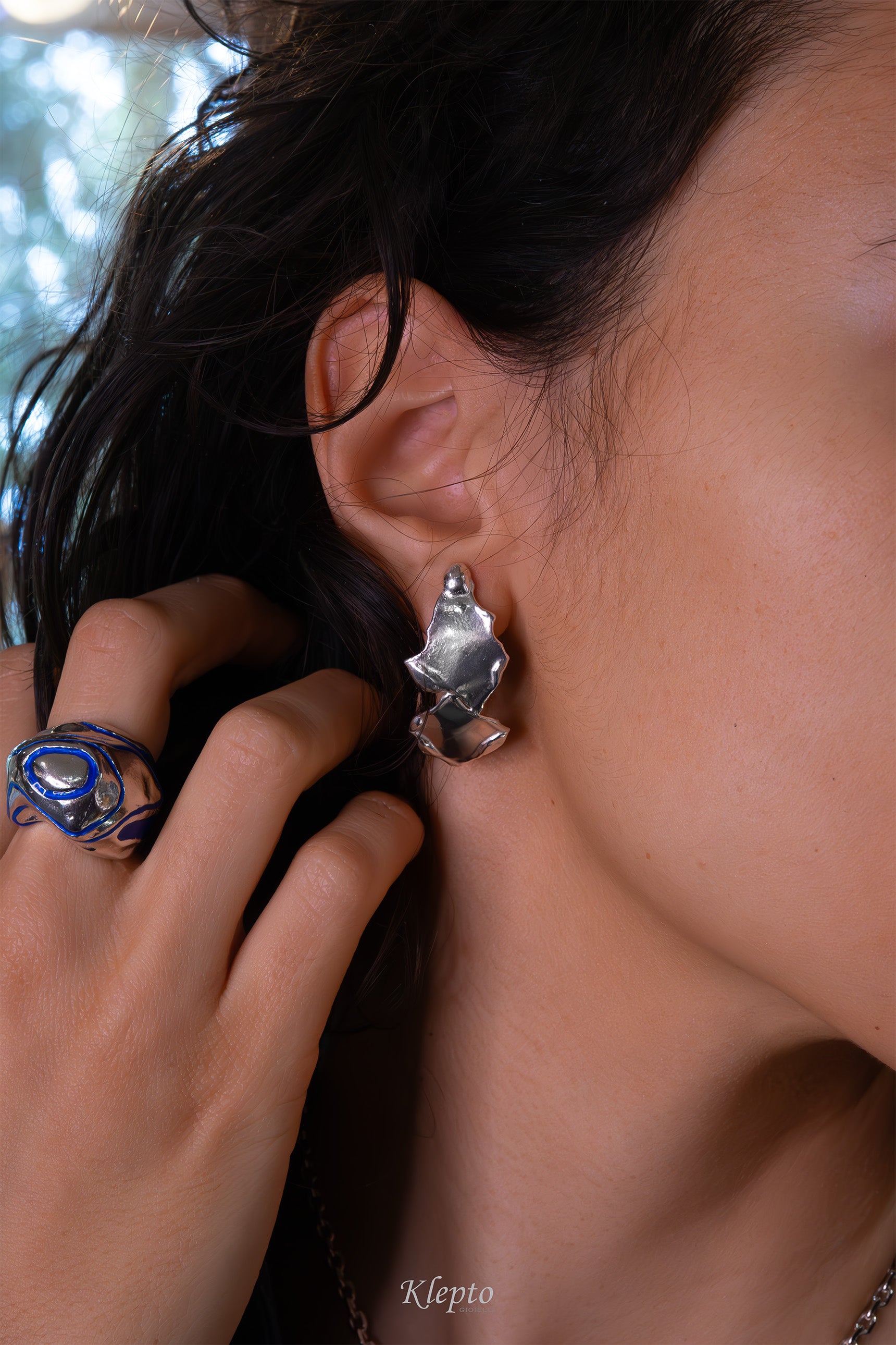 Orecchini in Argento Silnova® a lastra