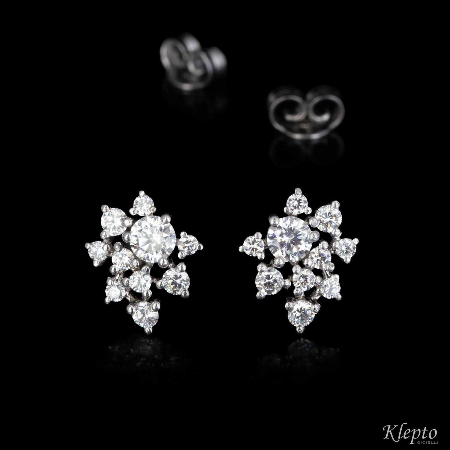 Orecchini in oro bianco con Diamanti
