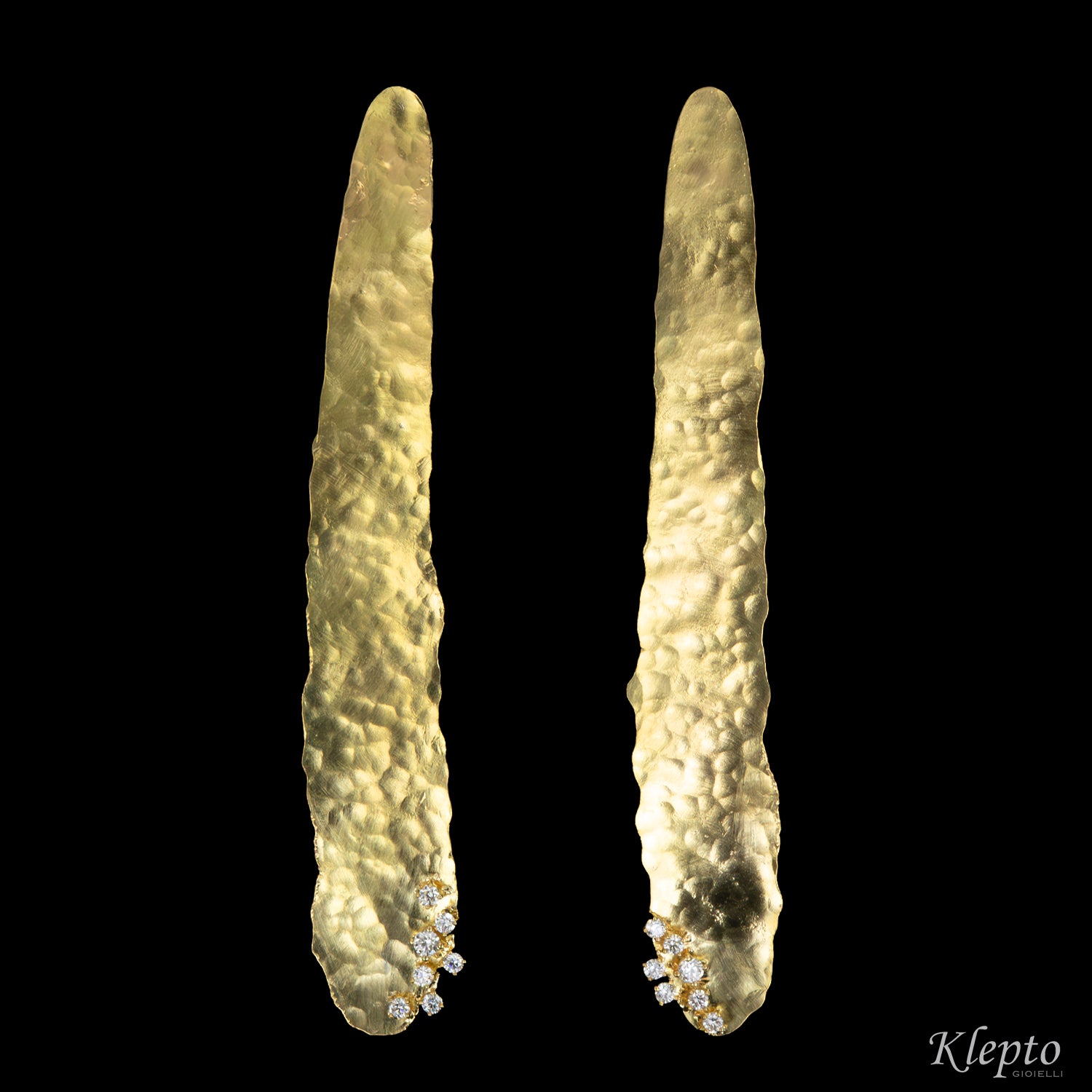 Orecchini in oro giallo con Diamanti