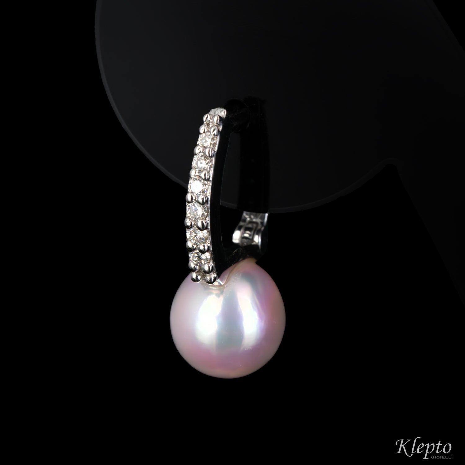 Orecchini in oro con Perle Giapponesi e Polinesiane