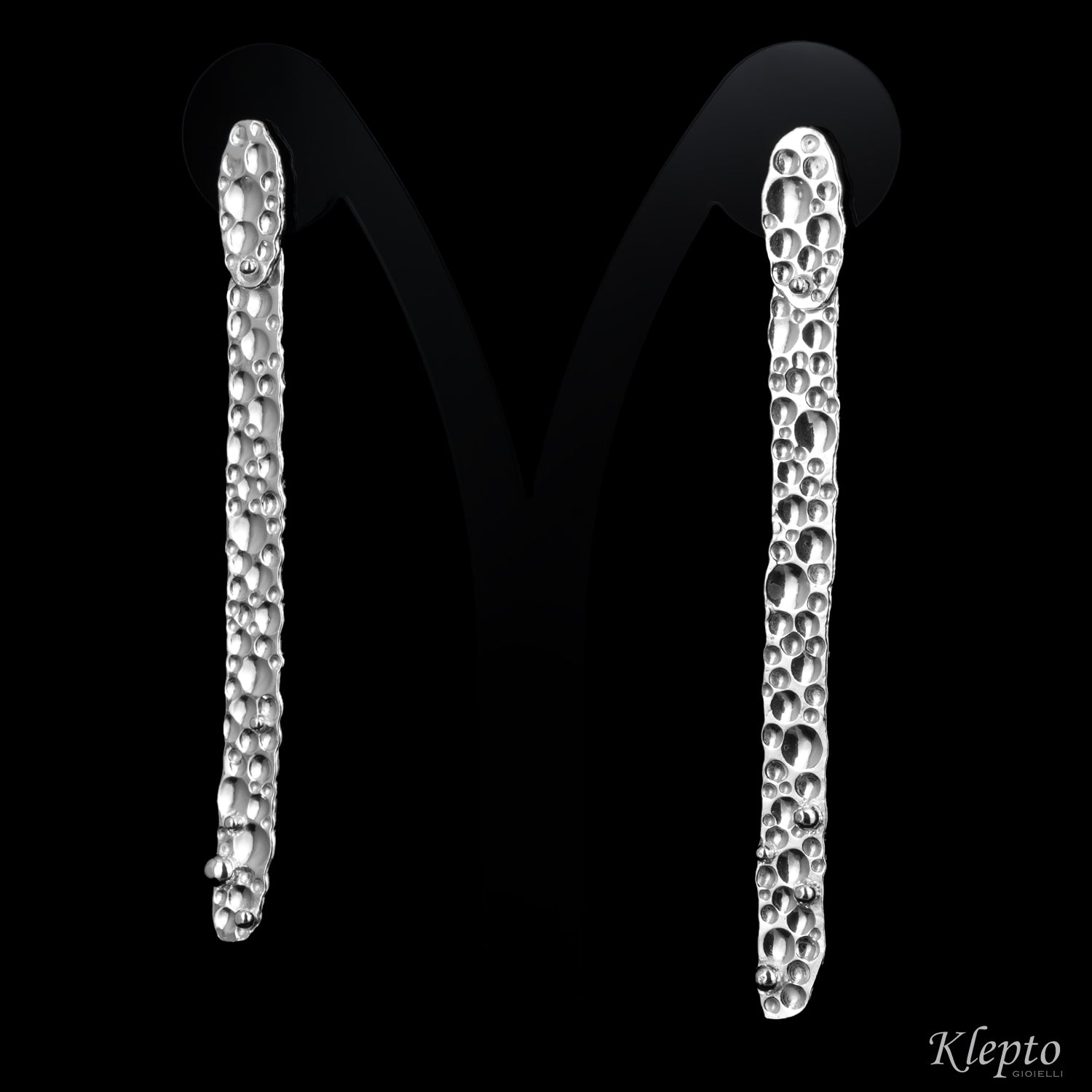 Orecchini in Argento Silnova® martellati