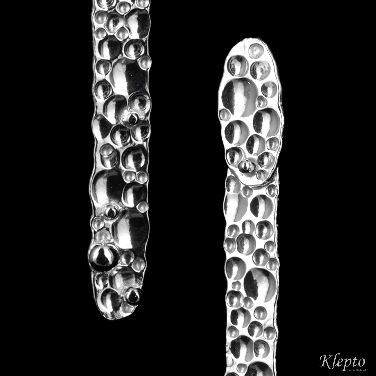 Orecchini in Argento Silnova® martellati