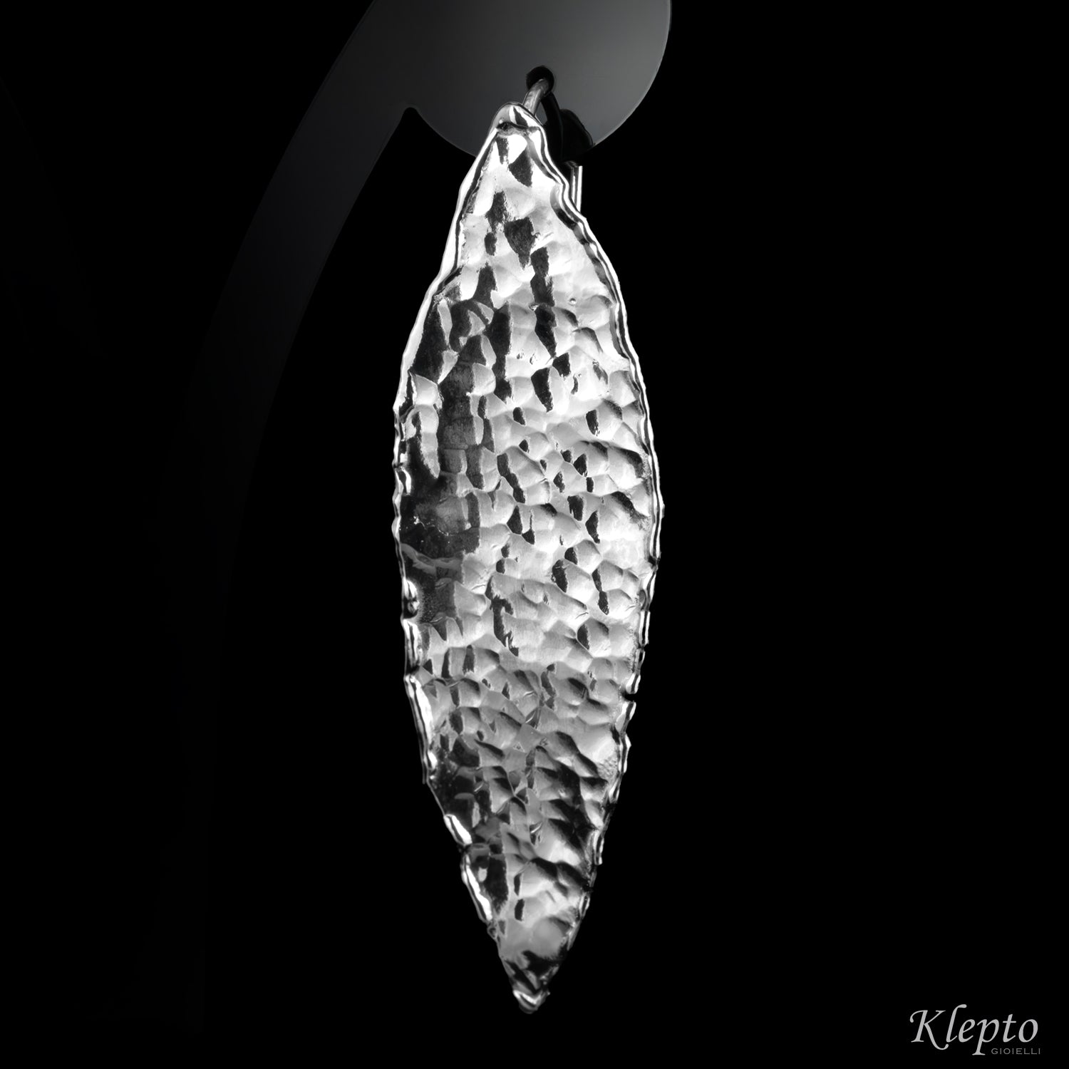 Orecchini in Argento Silnova® martellati