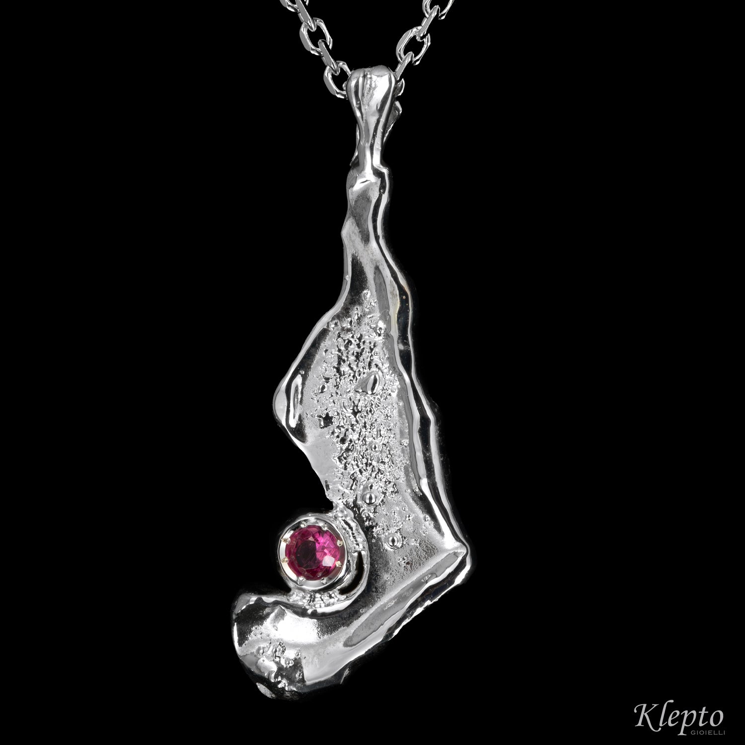 Pendente in Argento Silnova® "Oasi" con pietre preziose