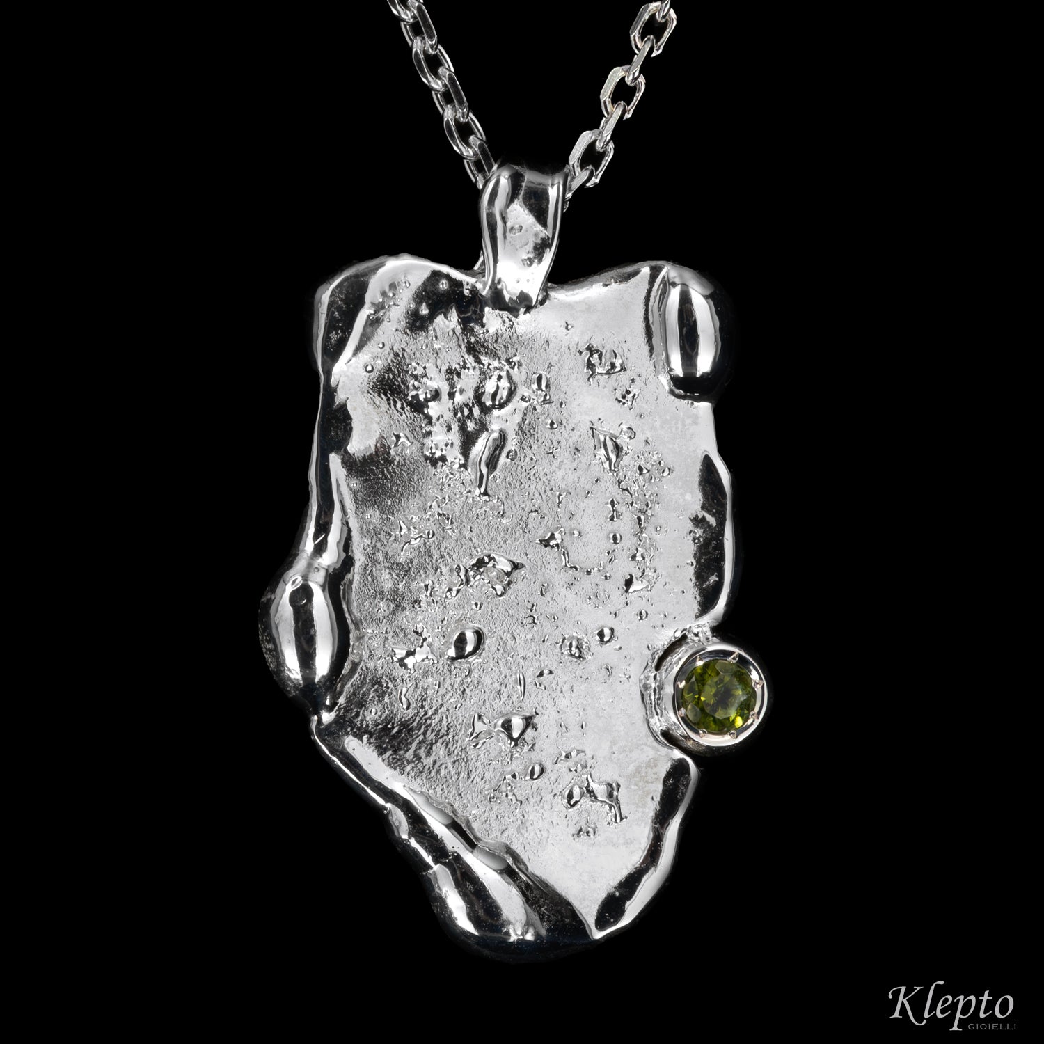 Pendente in Argento Silnova® "Oasi" con pietre preziose