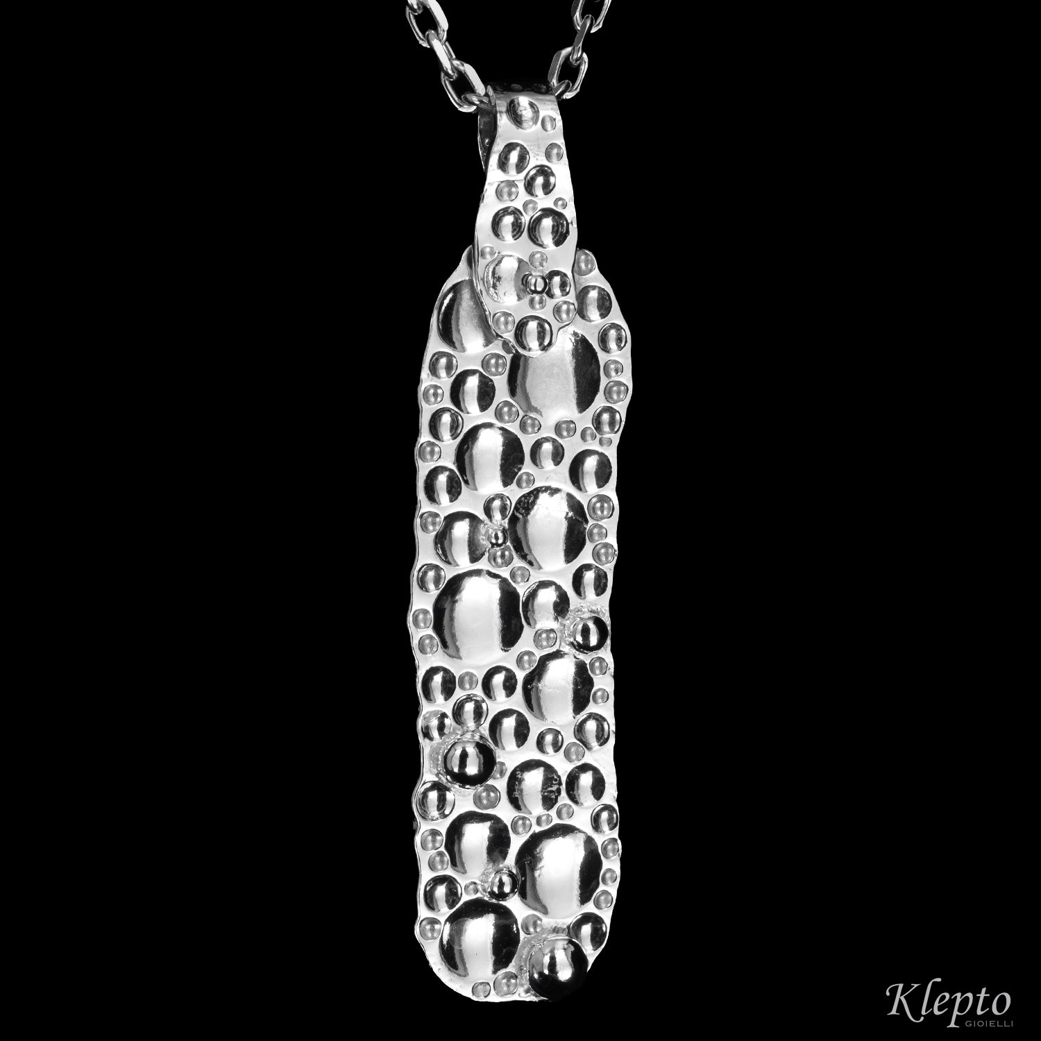 Pendente in Argento Silnova® martellato