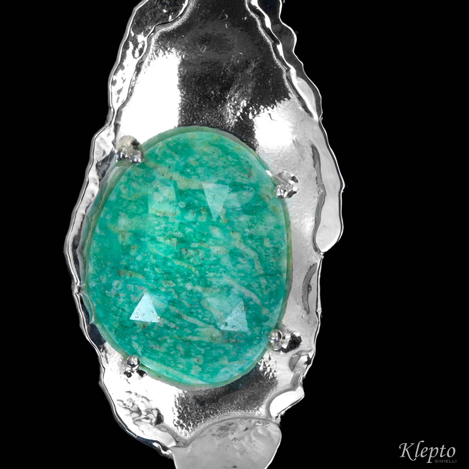 Pendente in Argento Silnova® con Amazzonite