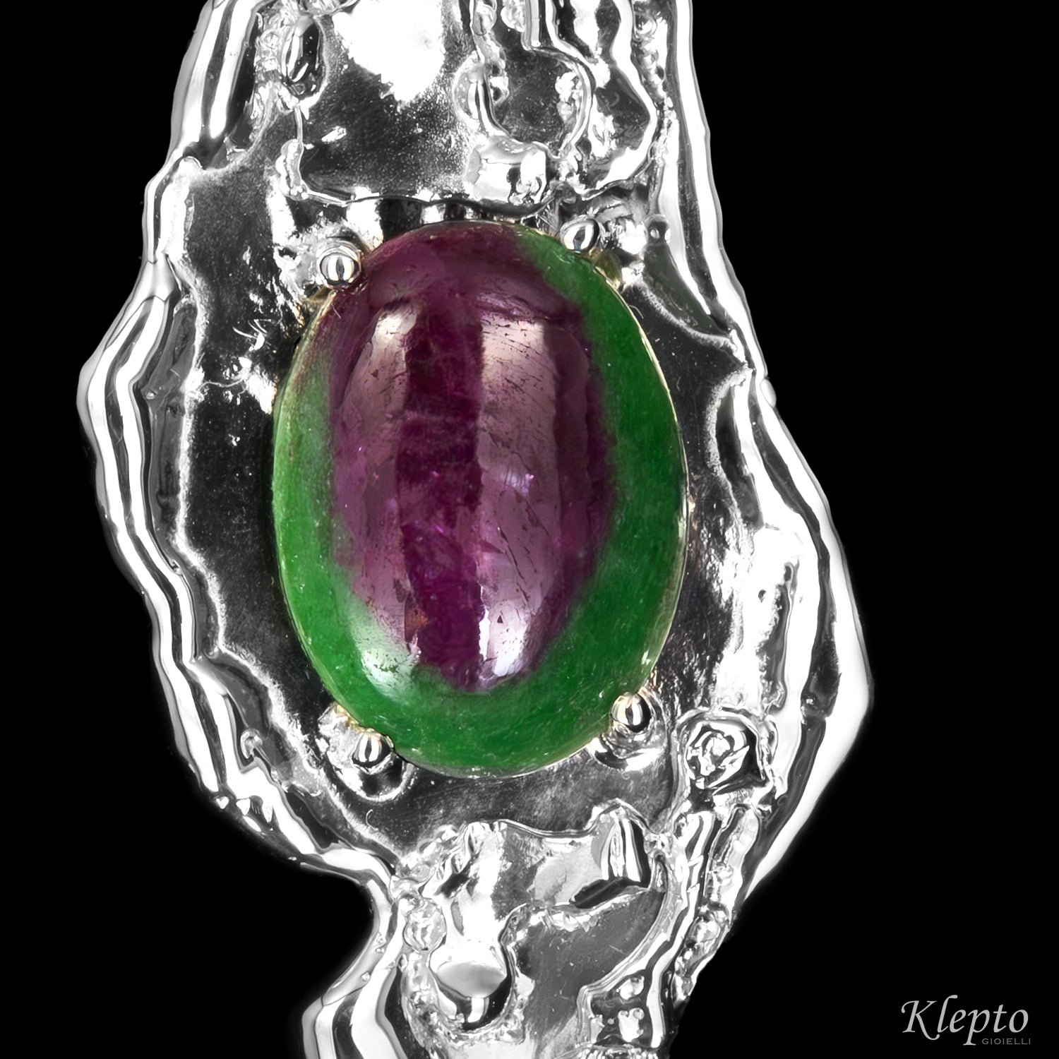 Pendente in Argento Silnova® con Zoisite