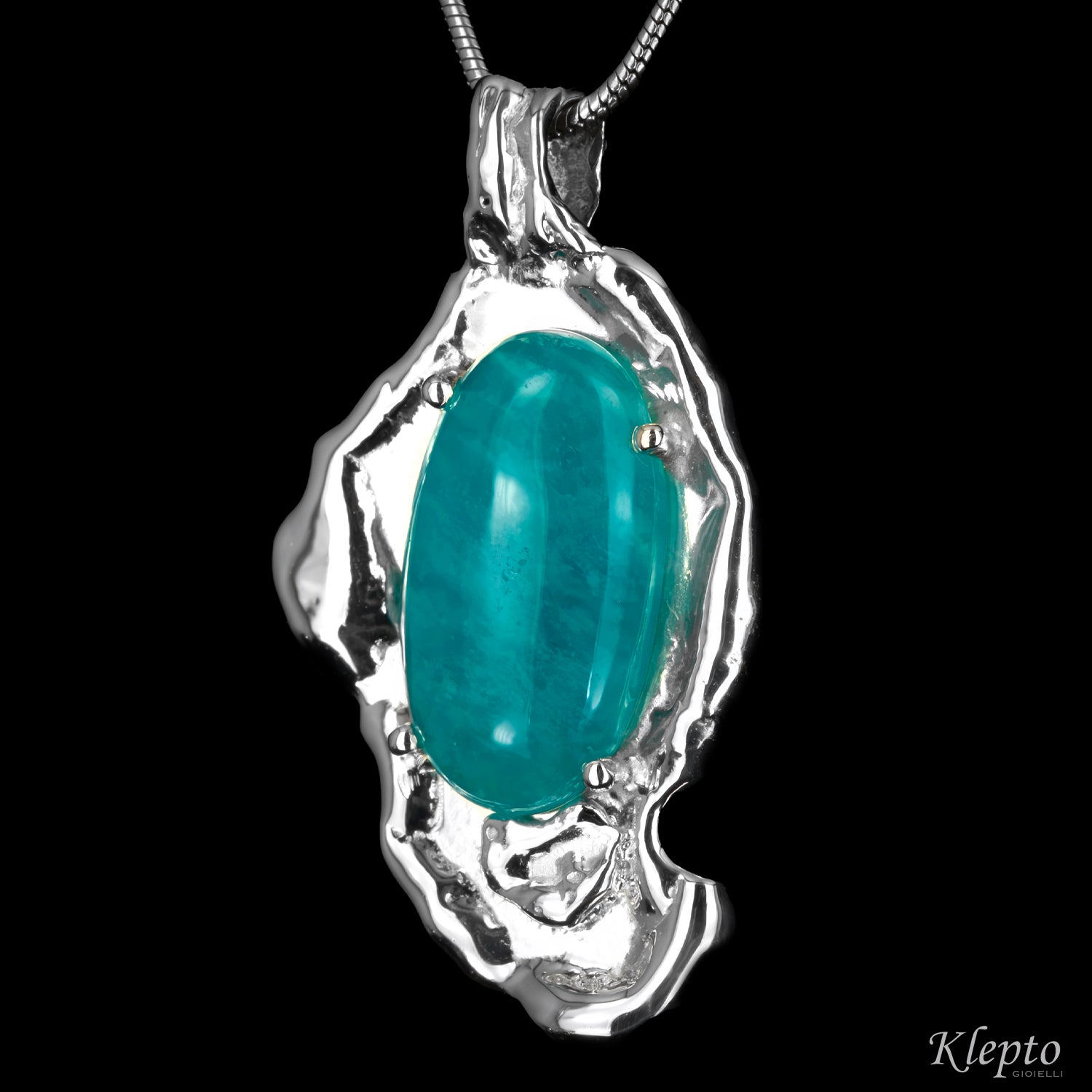 Pendente in Argento Silnova® con Amazzonite