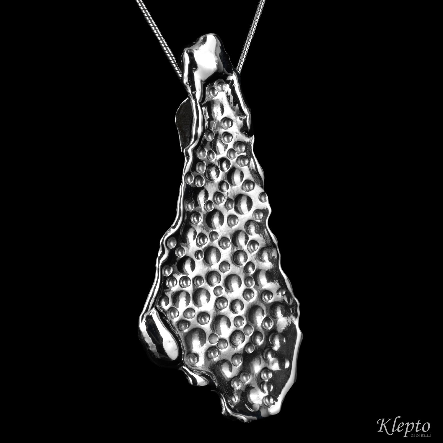 Pendente in Argento Silnova® martellato