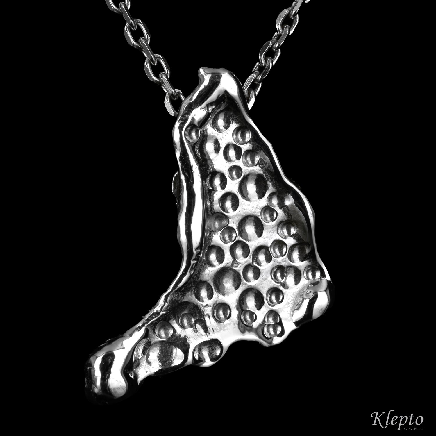 Pendente in Argento Silnova® martellato