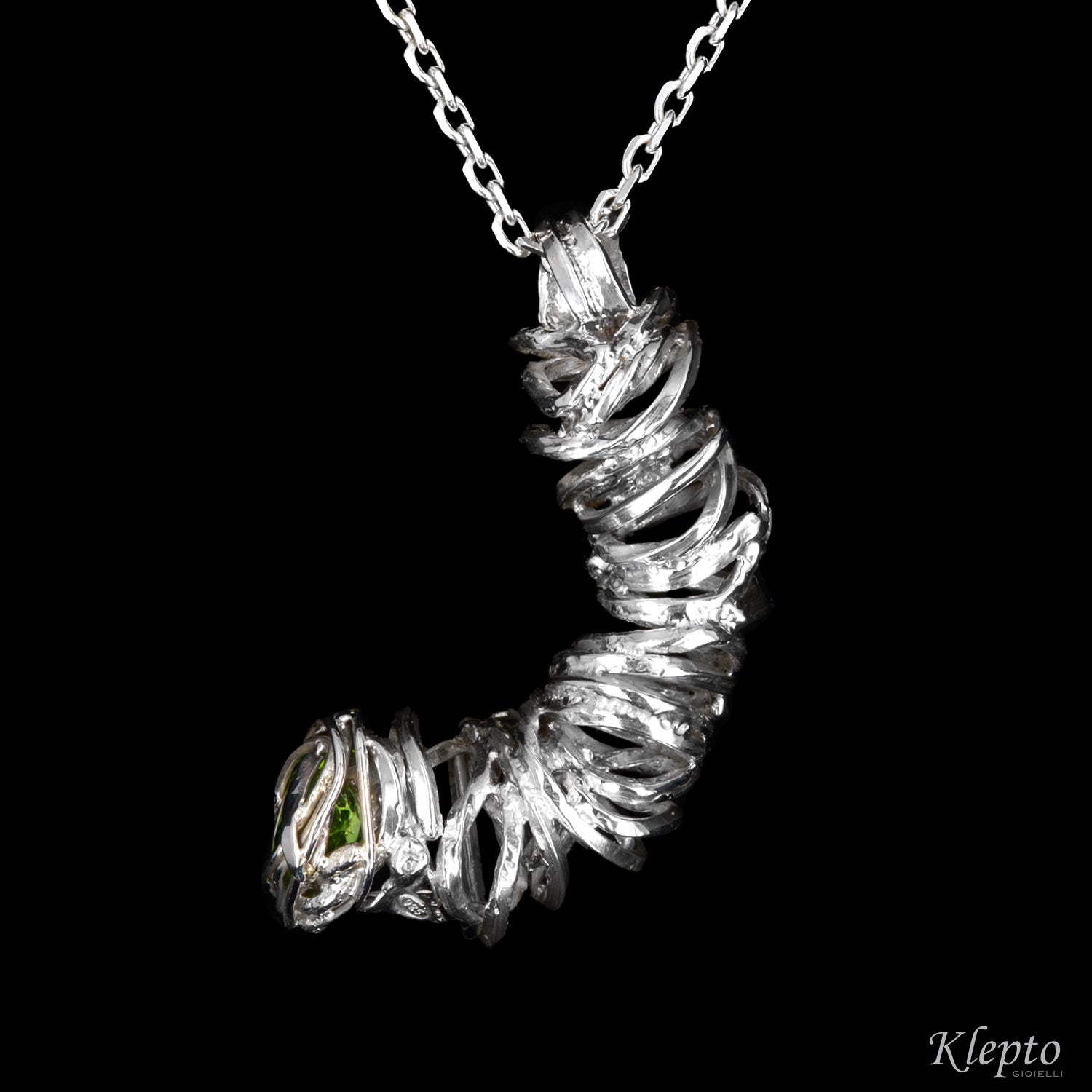 Pendente in Argento Silnova® con Peridoto