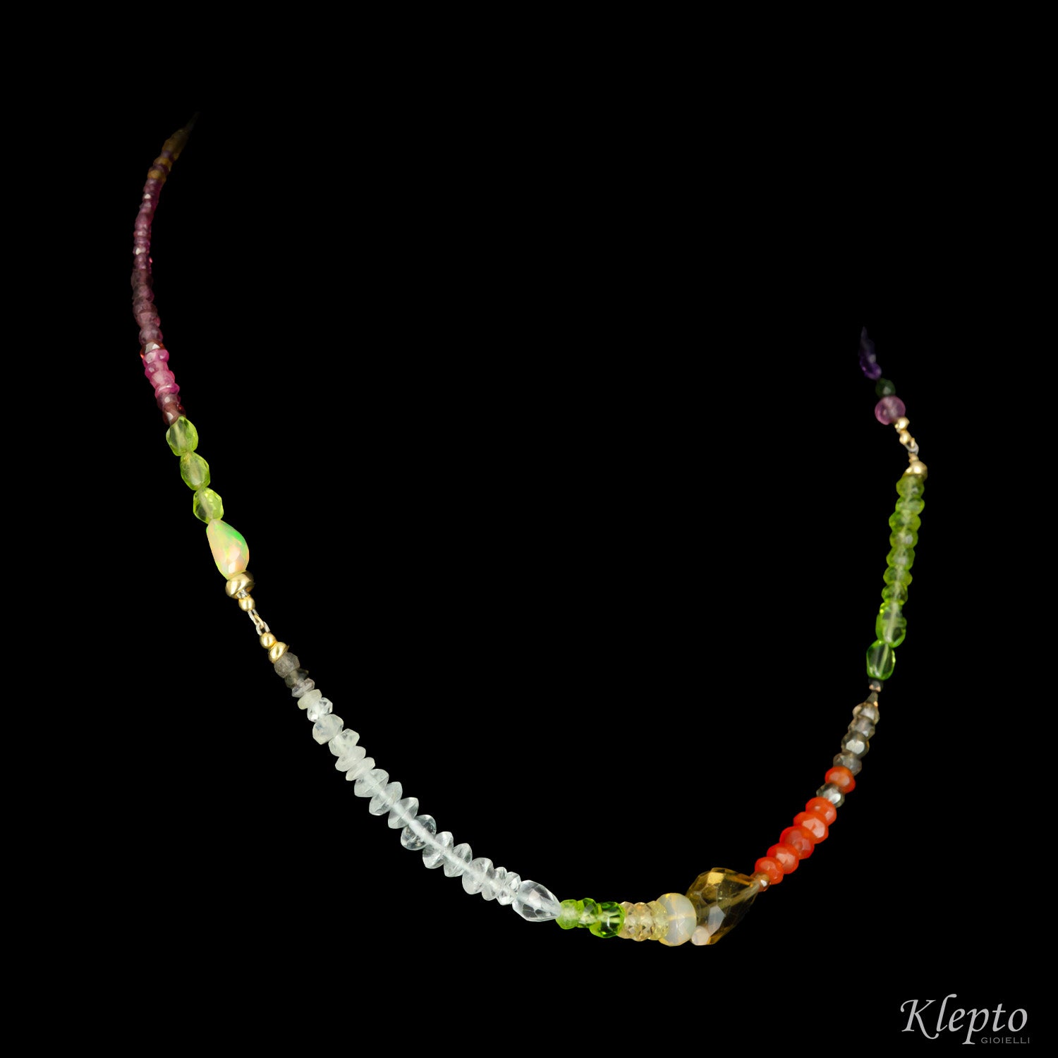 Collana Rainbow corta