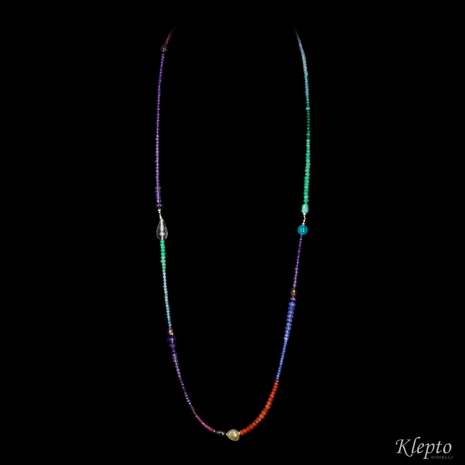 Collana Rainbow lunga
