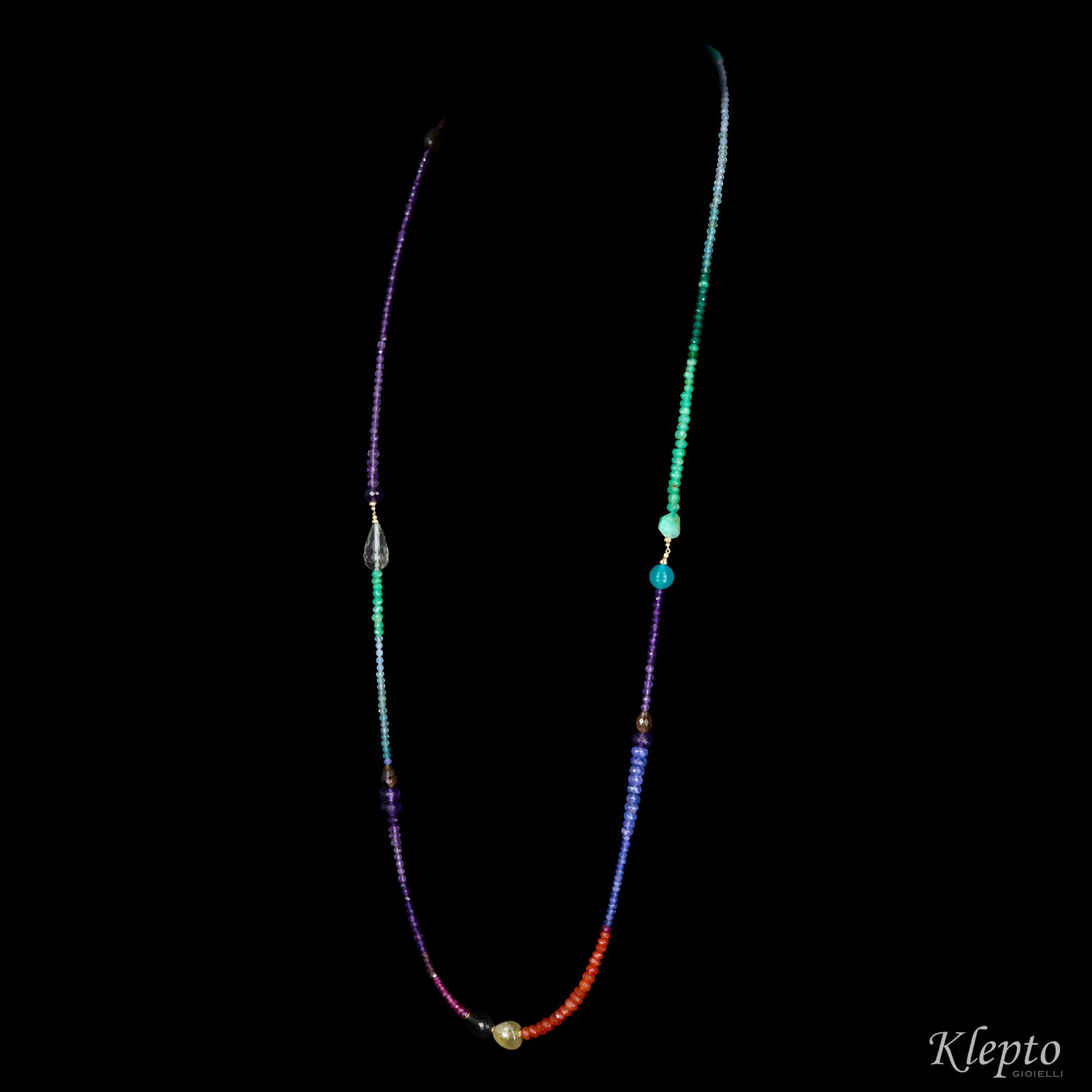 Collana Rainbow lunga
