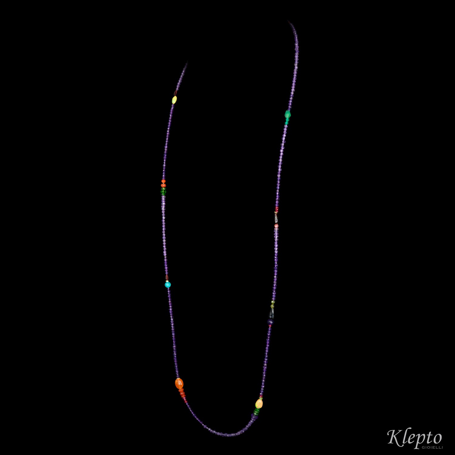 Collana Rainbow lunga