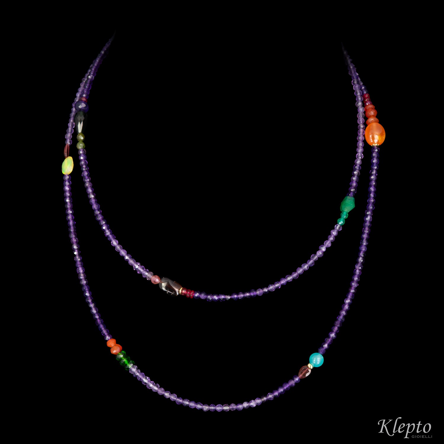 Collana Rainbow lunga